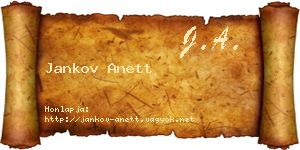Jankov Anett névjegykártya